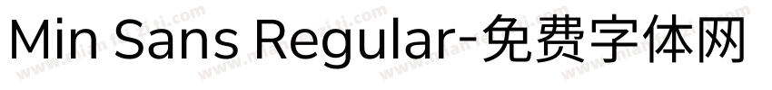 Min Sans Regular字体转换